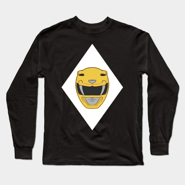 Power ranger yellow ranger Long Sleeve T-Shirt by ekkimu